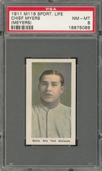 1911 M116 Sporting Life Chief Meyers – PSA NM-MT 8